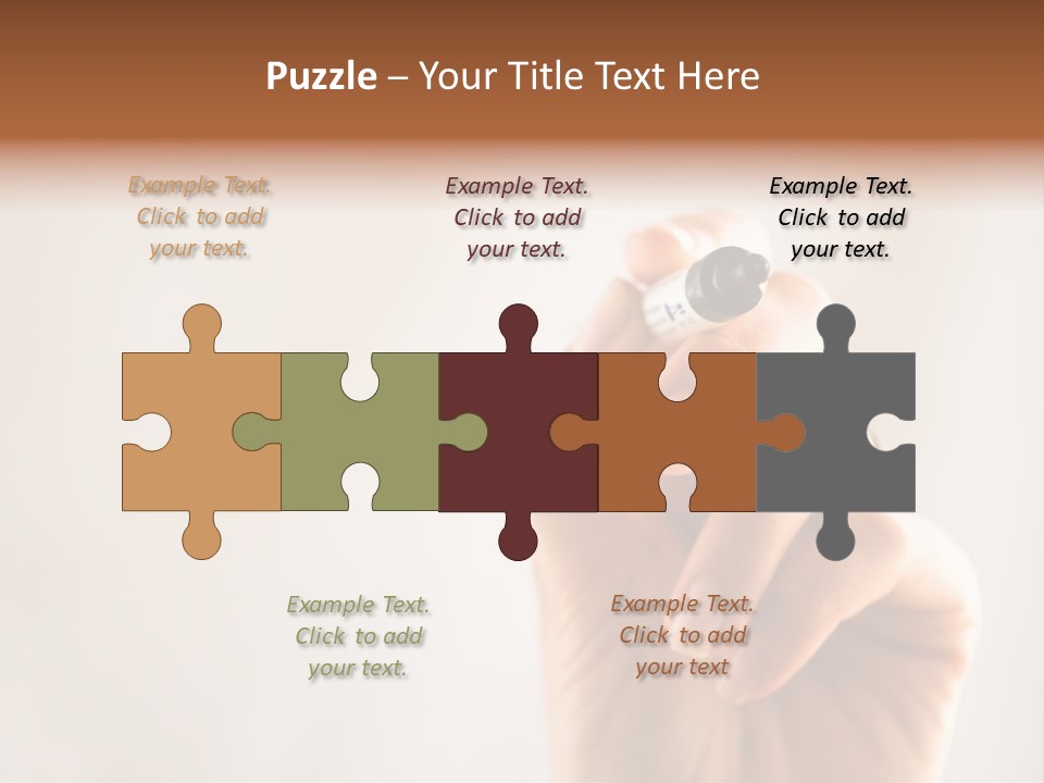 Black Light White PowerPoint Template