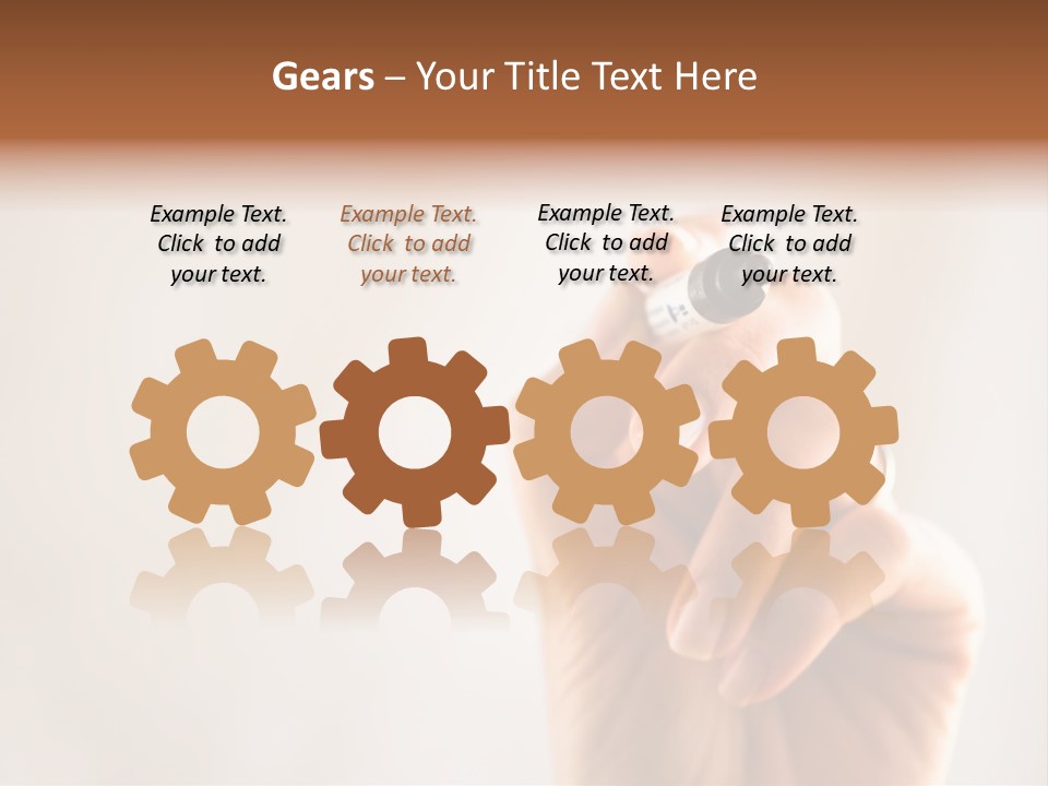 Black Light White PowerPoint Template