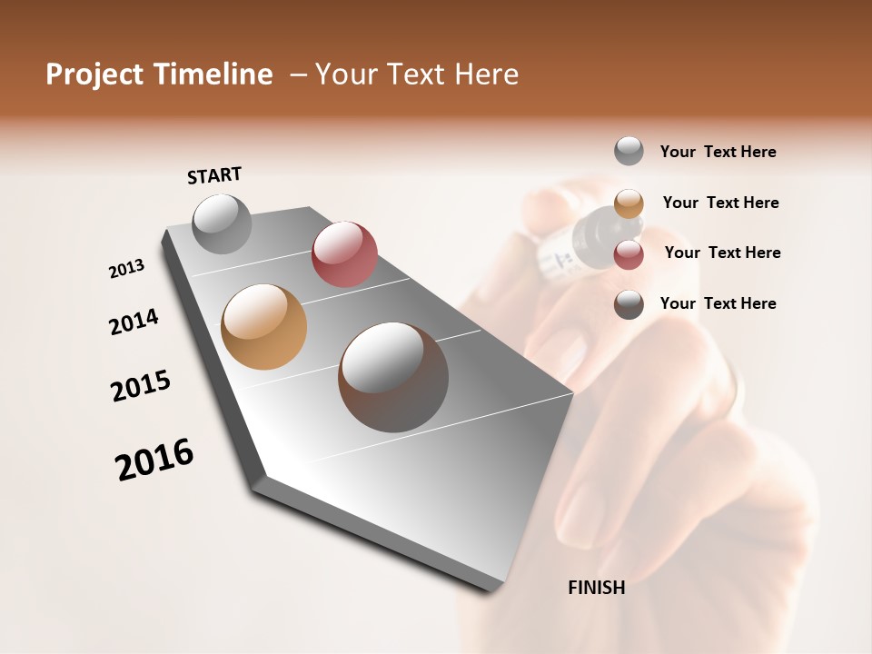Black Light White PowerPoint Template