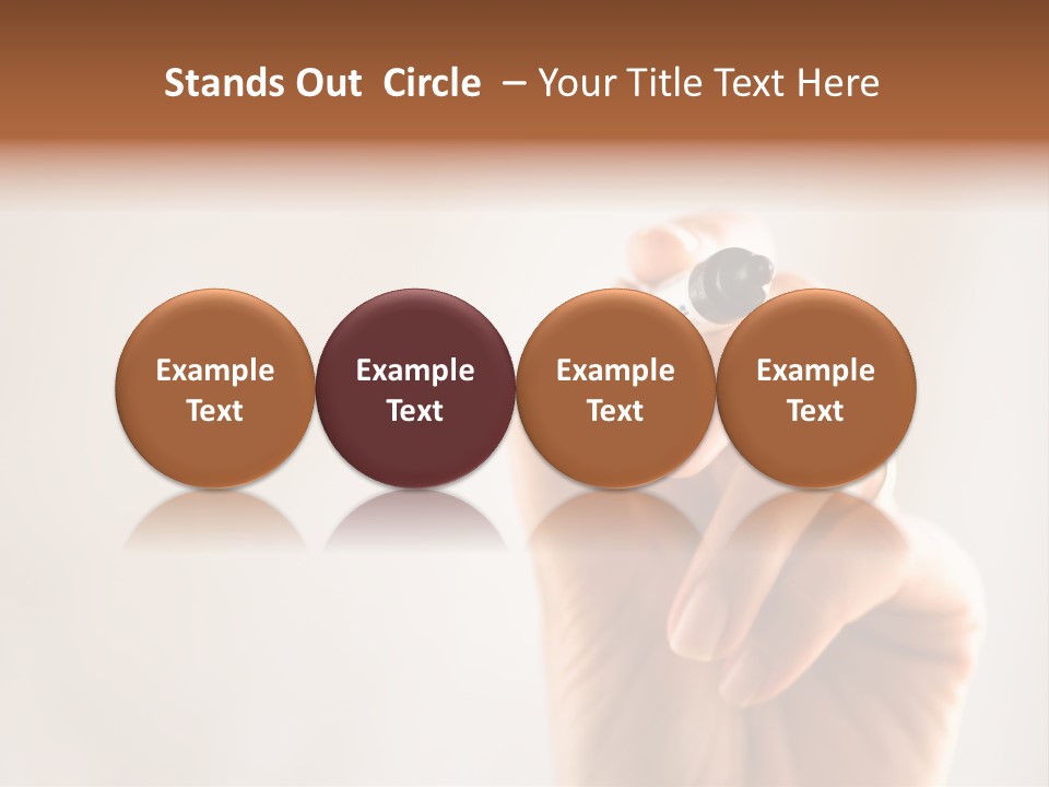 Black Light White PowerPoint Template