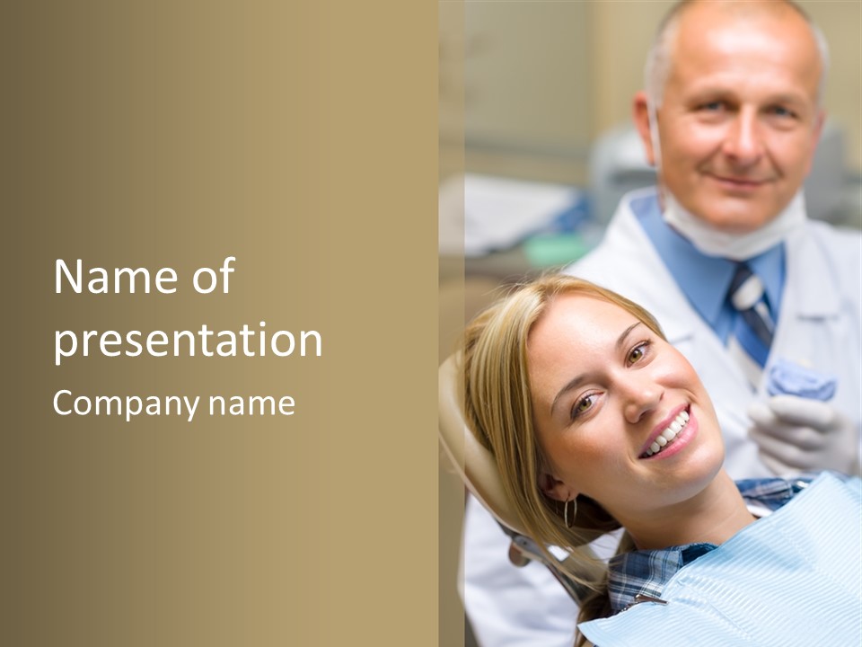A Dentist And A Patient Powerpoint Presentation PowerPoint Template