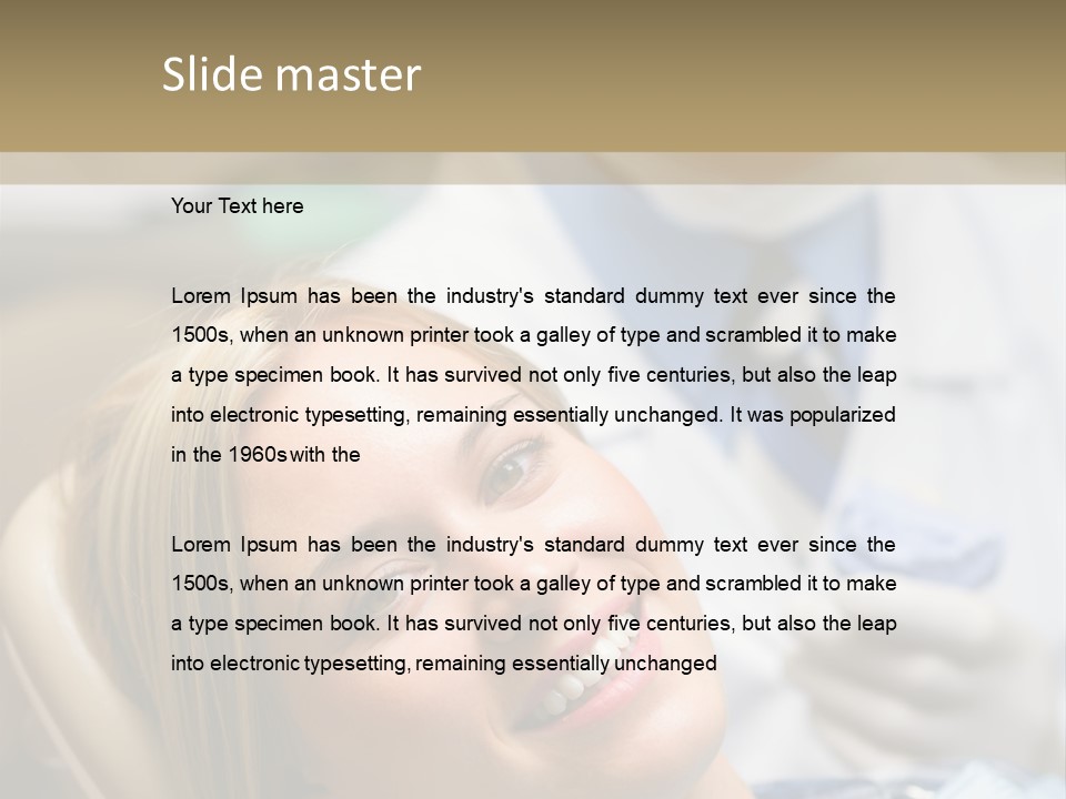 A Dentist And A Patient Powerpoint Presentation PowerPoint Template