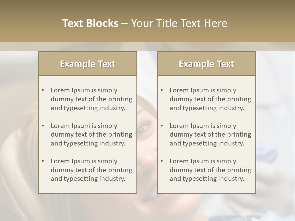 A Dentist And A Patient Powerpoint Presentation PowerPoint Template