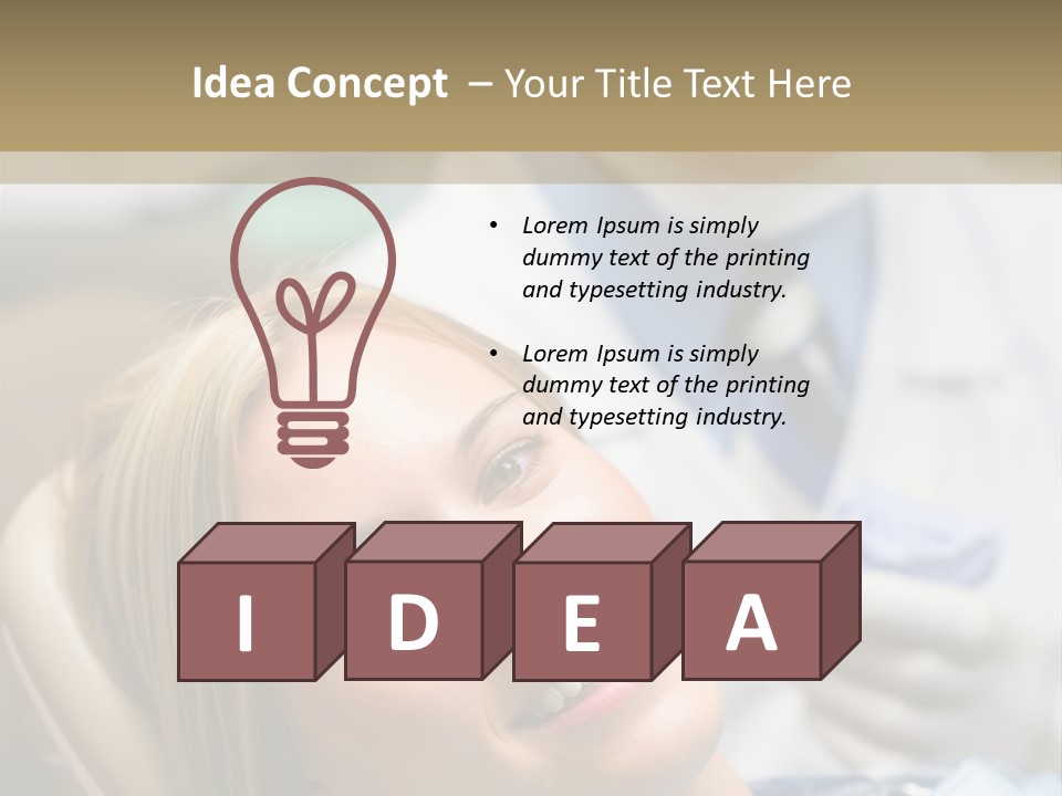 A Dentist And A Patient Powerpoint Presentation PowerPoint Template