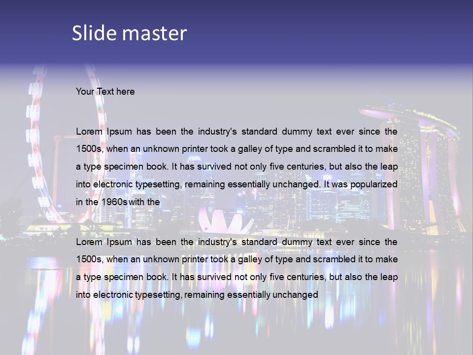 Man Looking Away Suit PowerPoint Template