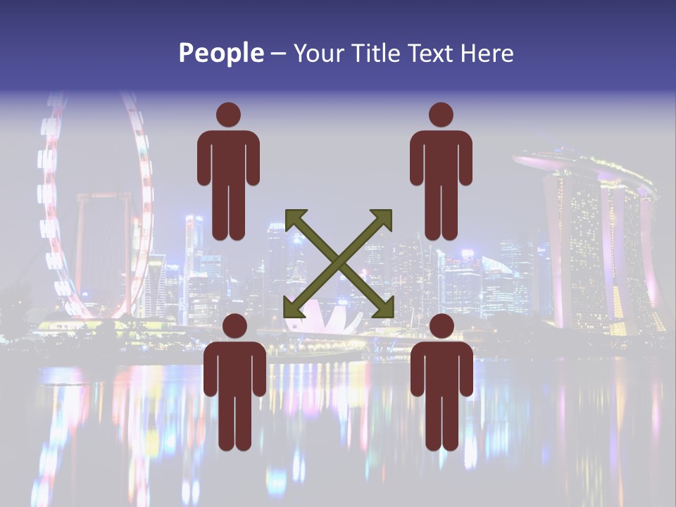 Man Looking Away Suit PowerPoint Template