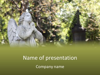 Warsaw Godly Churchyard PowerPoint Template