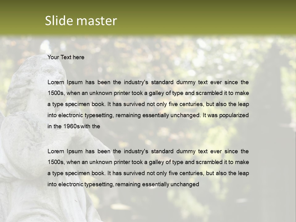 Warsaw Godly Churchyard PowerPoint Template