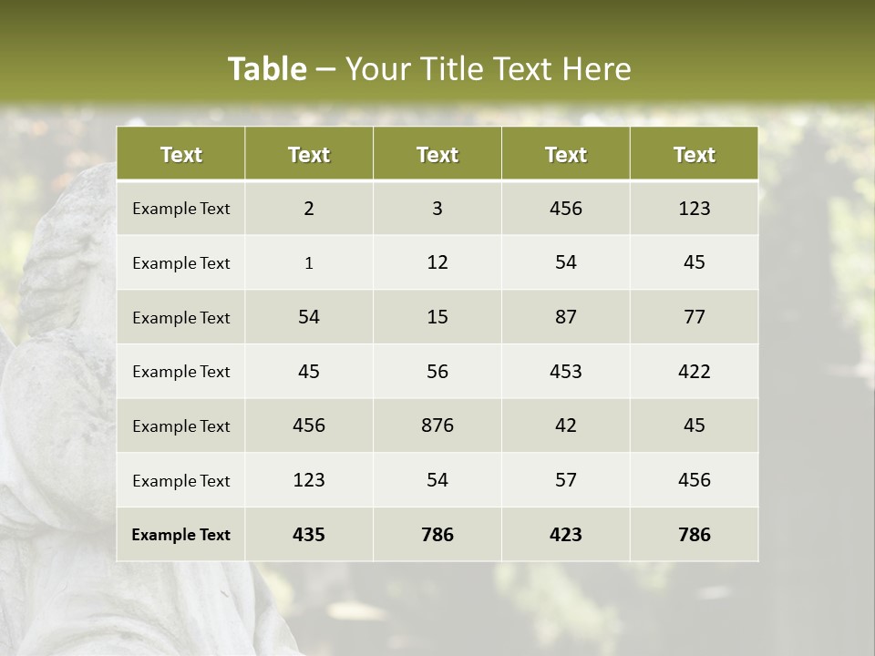 Warsaw Godly Churchyard PowerPoint Template