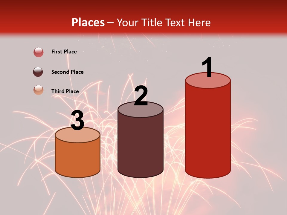 Binnenalster Golden Red PowerPoint Template