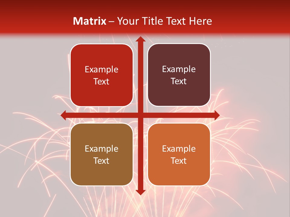 Binnenalster Golden Red PowerPoint Template