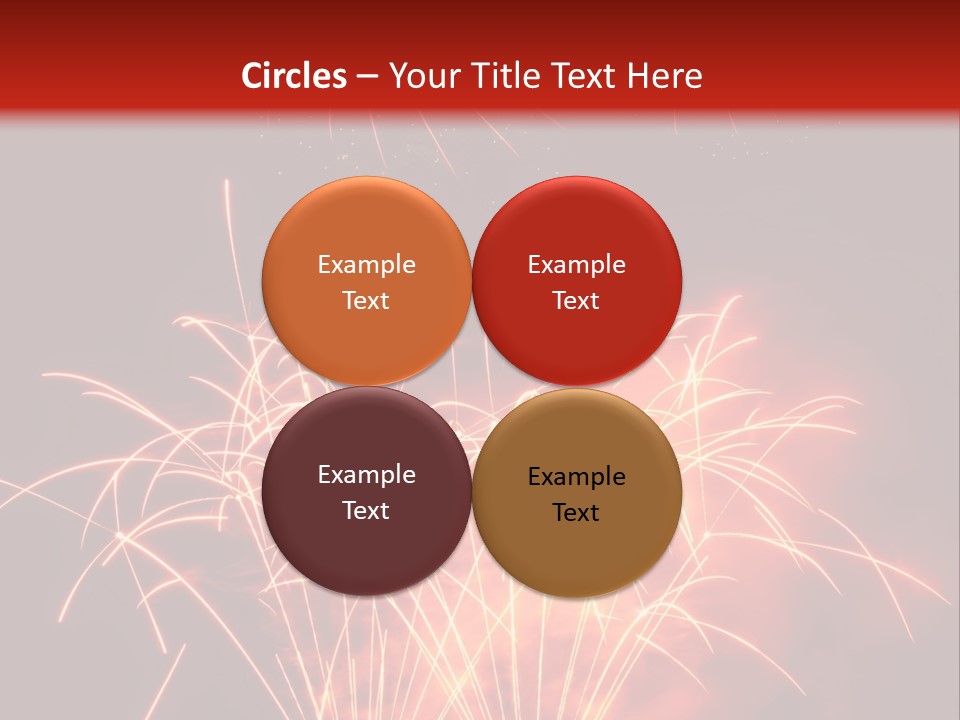 Binnenalster Golden Red PowerPoint Template