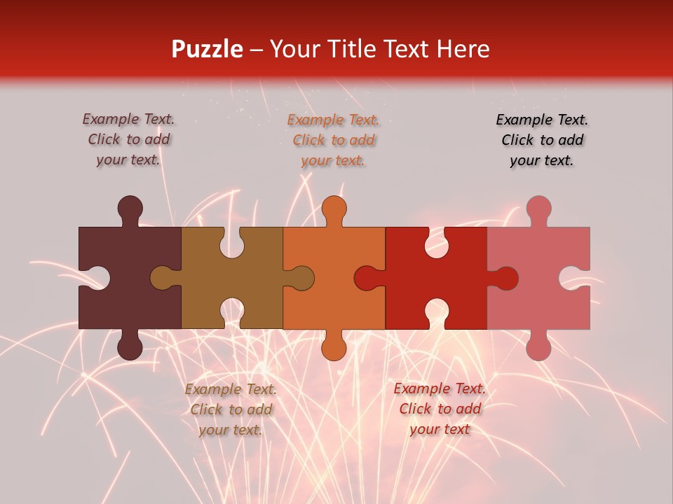 Binnenalster Golden Red PowerPoint Template