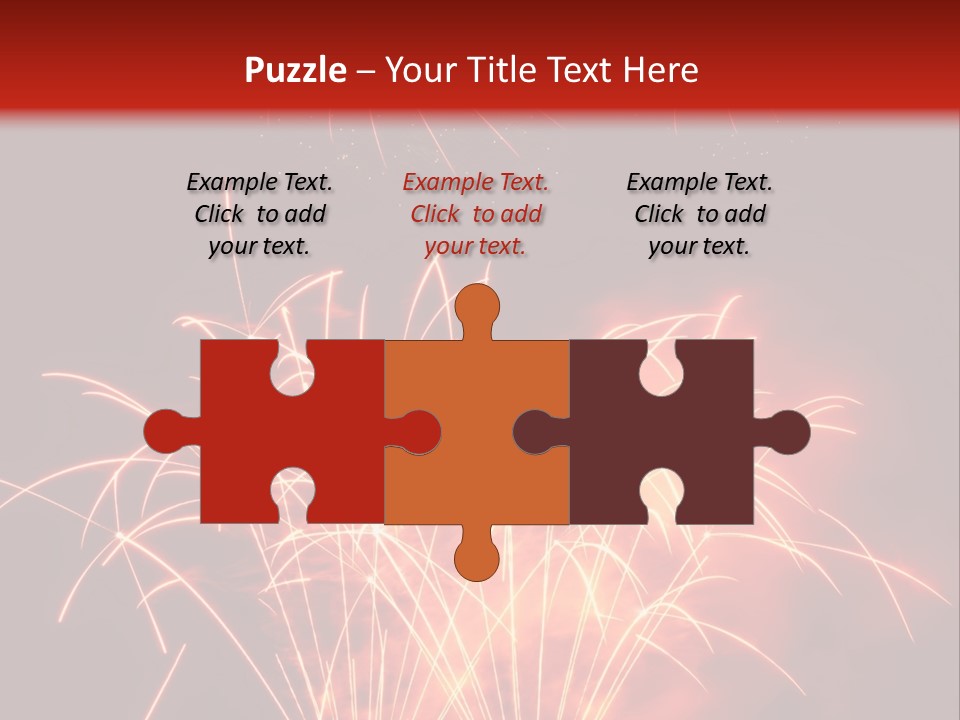 Binnenalster Golden Red PowerPoint Template