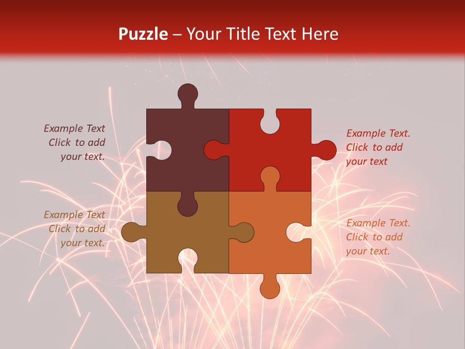 Binnenalster Golden Red PowerPoint Template