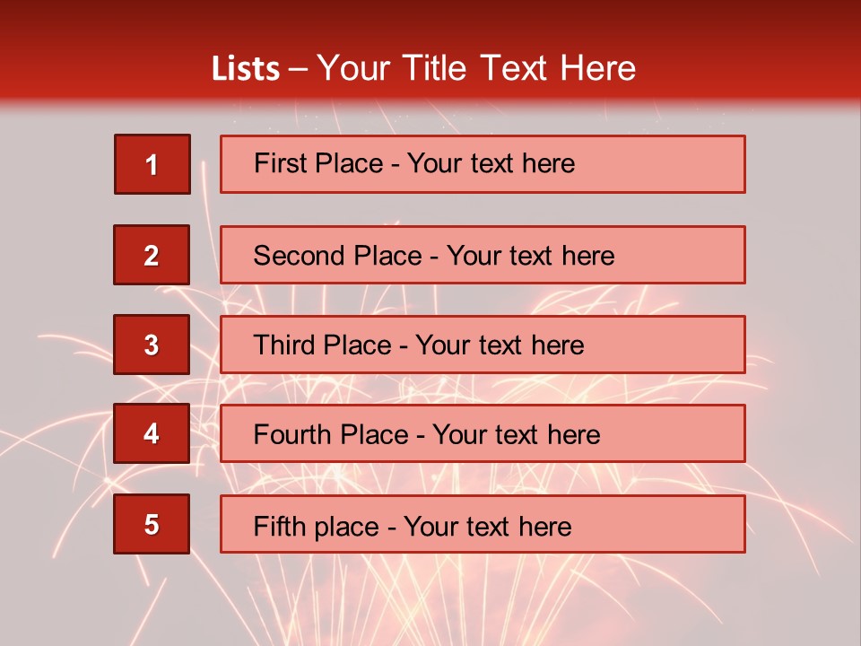Binnenalster Golden Red PowerPoint Template