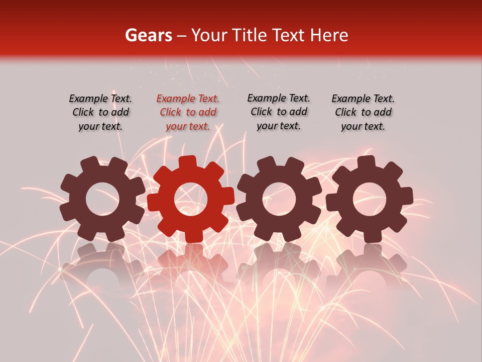 Binnenalster Golden Red PowerPoint Template