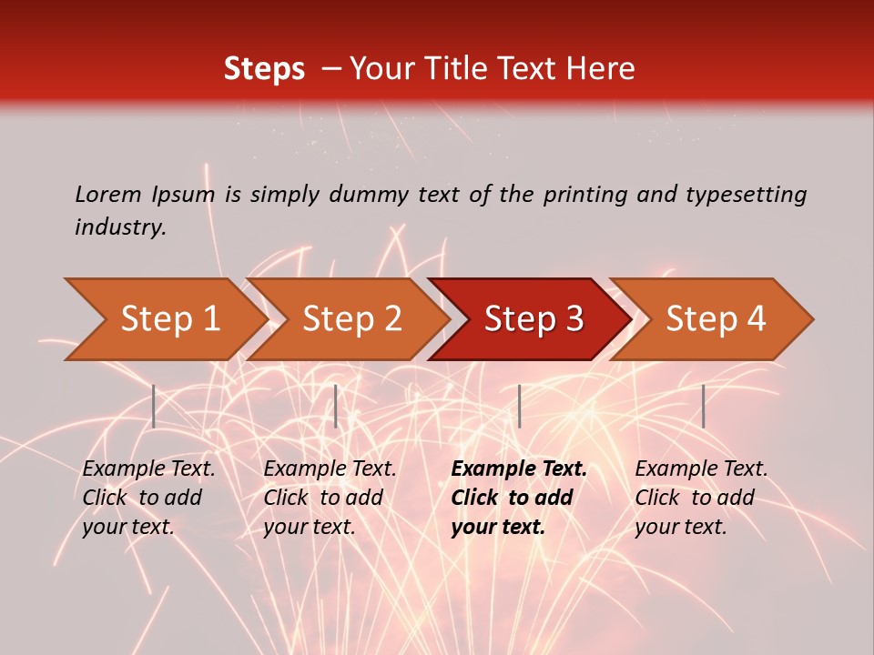 Binnenalster Golden Red PowerPoint Template