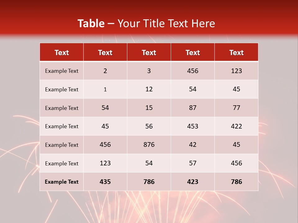 Binnenalster Golden Red PowerPoint Template