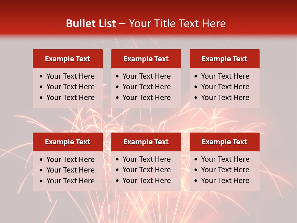 Binnenalster Golden Red PowerPoint Template