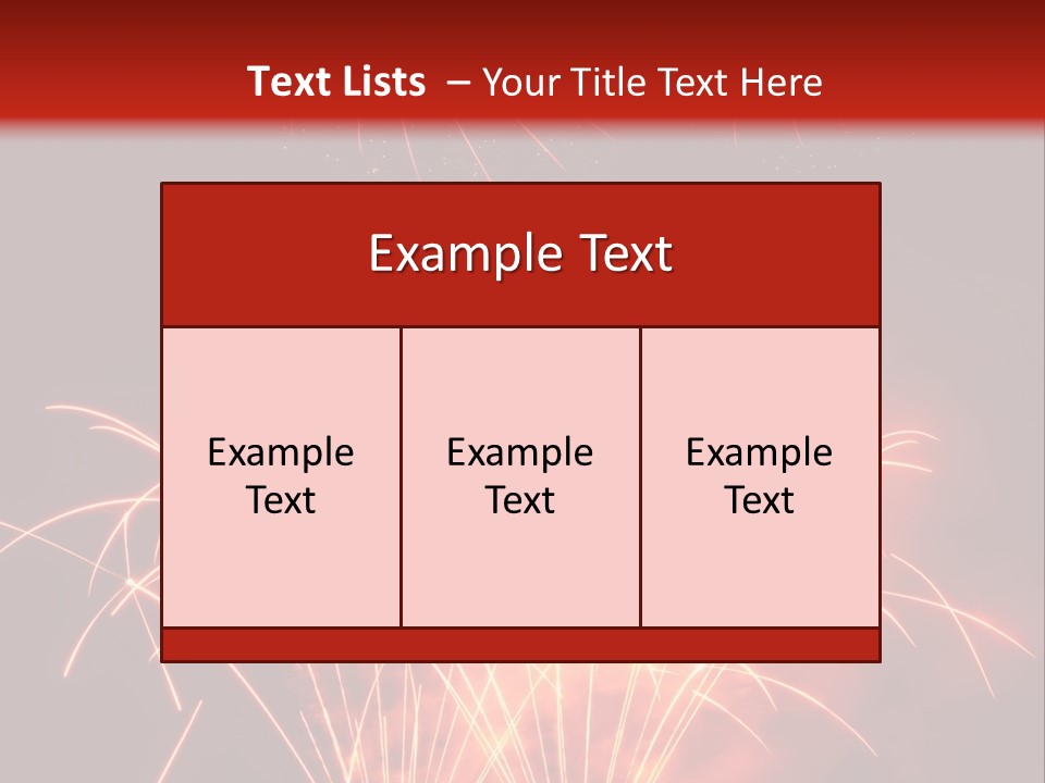 Binnenalster Golden Red PowerPoint Template
