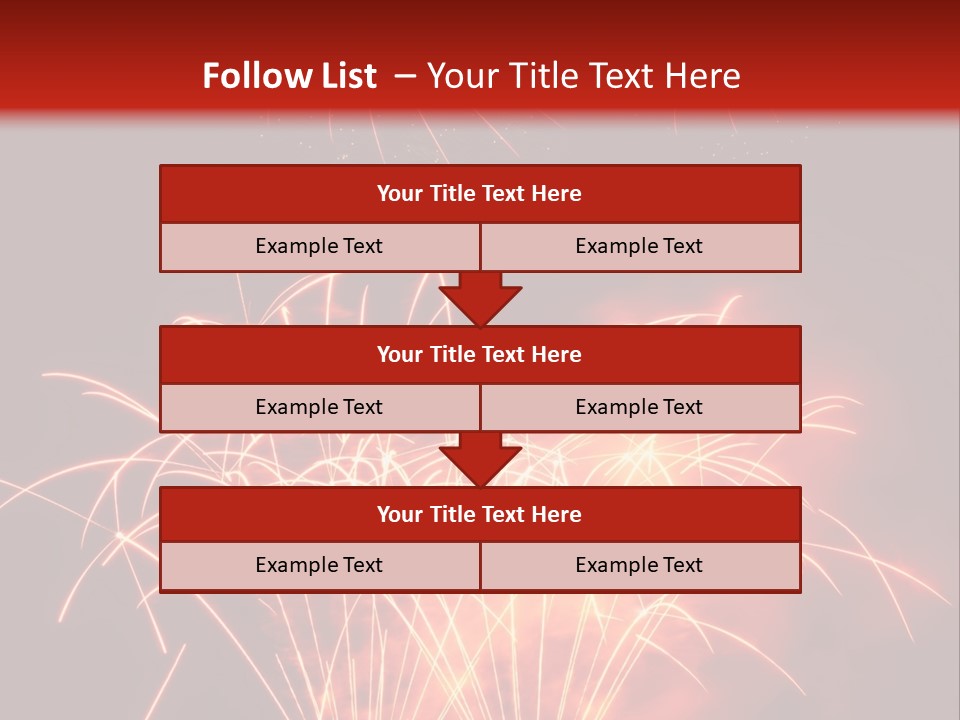 Binnenalster Golden Red PowerPoint Template