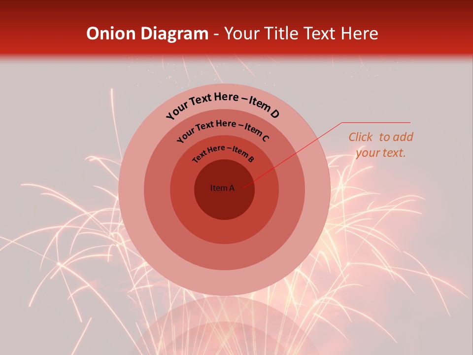 Binnenalster Golden Red PowerPoint Template