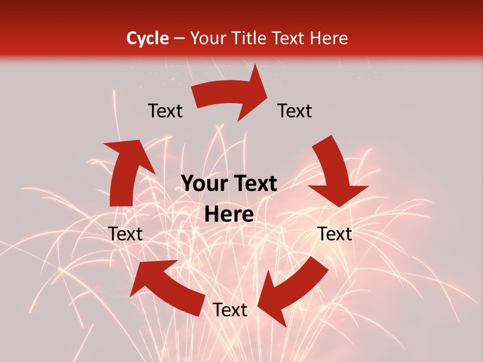 Binnenalster Golden Red PowerPoint Template