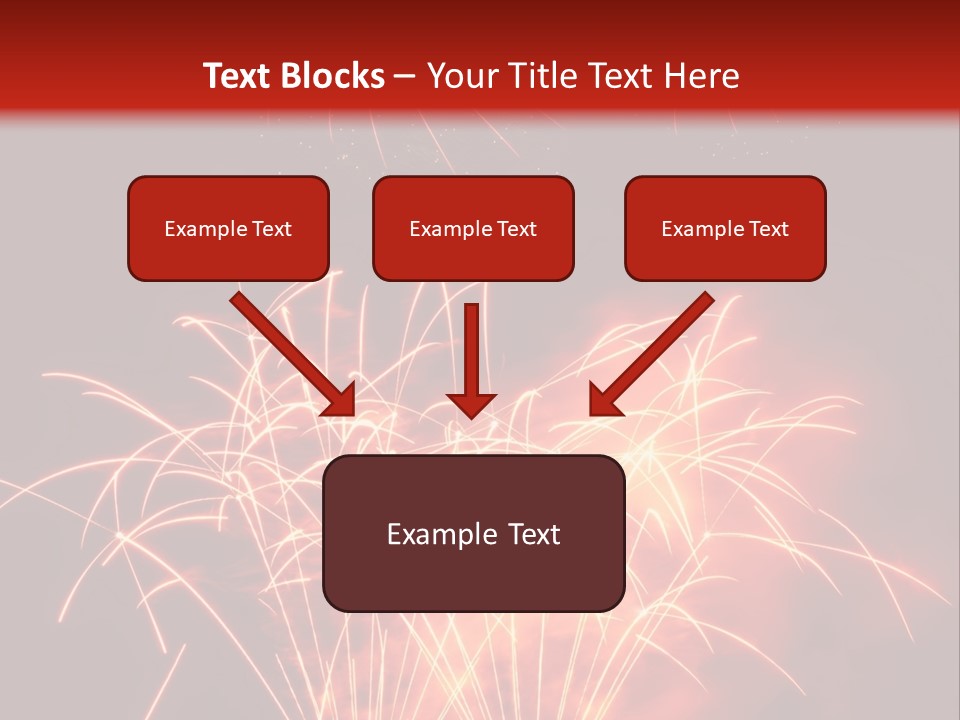 Binnenalster Golden Red PowerPoint Template