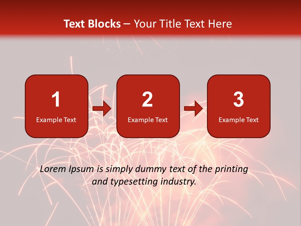 Binnenalster Golden Red PowerPoint Template