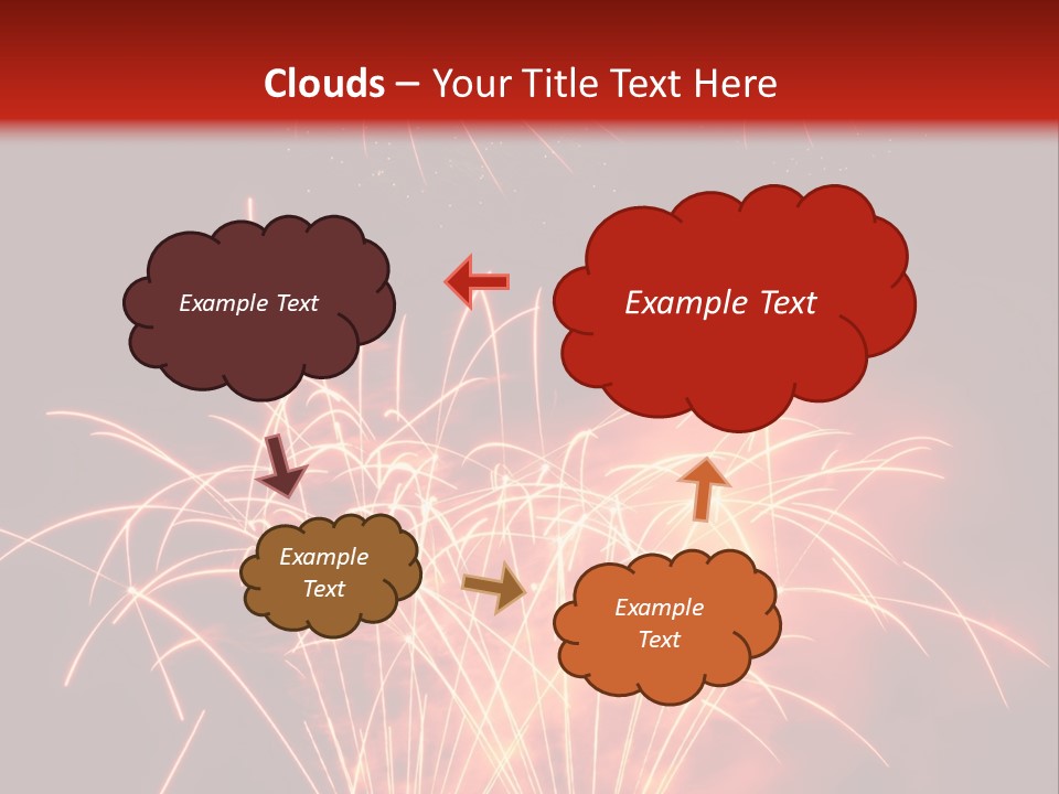 Binnenalster Golden Red PowerPoint Template