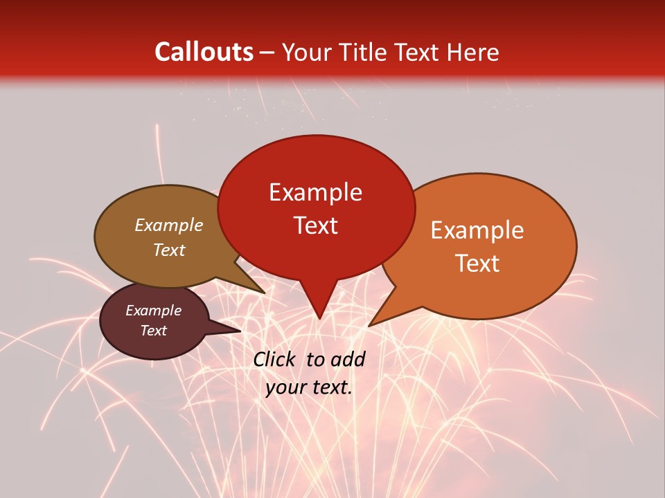 Binnenalster Golden Red PowerPoint Template
