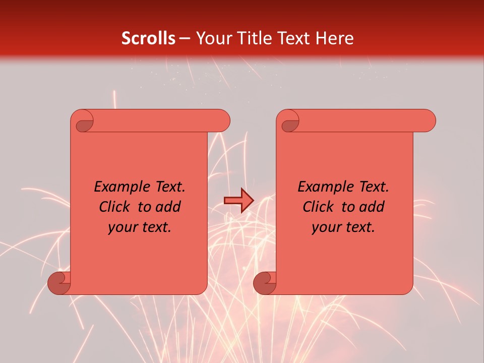Binnenalster Golden Red PowerPoint Template