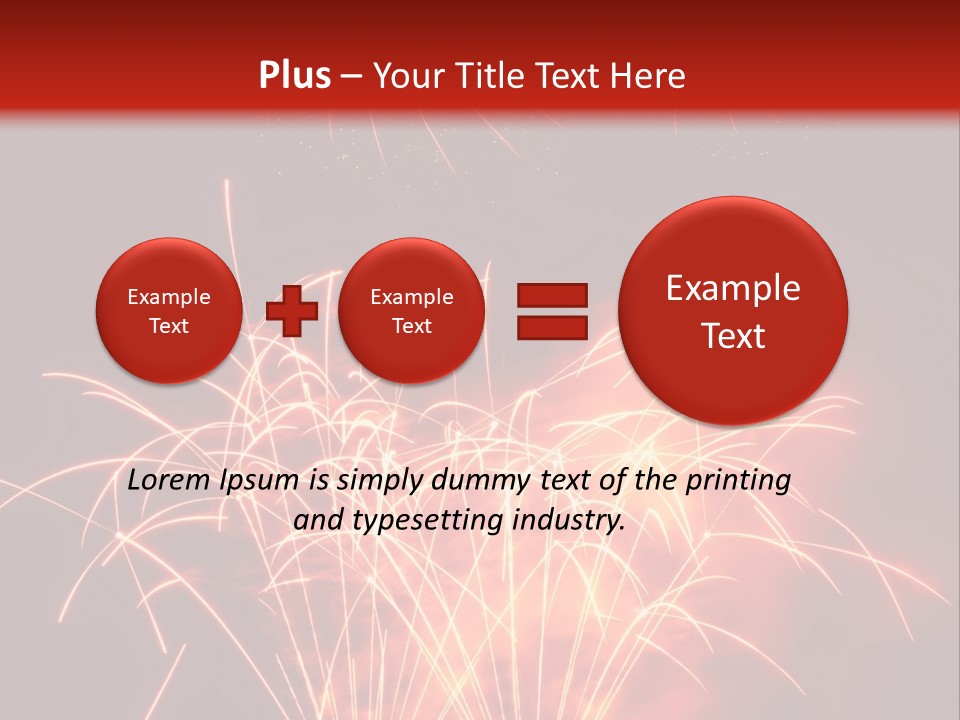 Binnenalster Golden Red PowerPoint Template