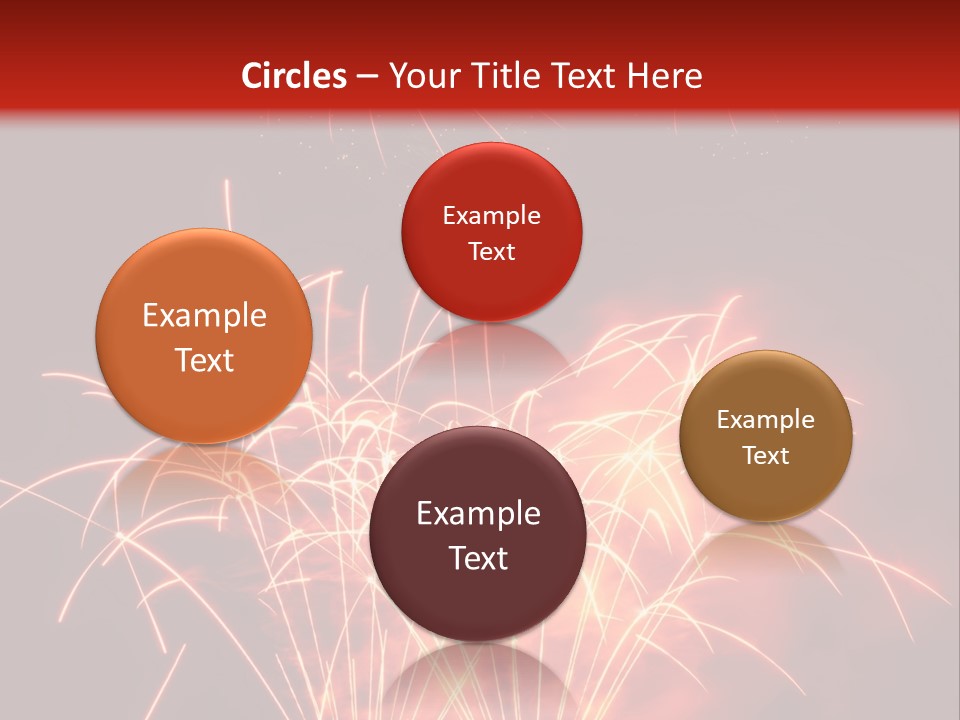 Binnenalster Golden Red PowerPoint Template