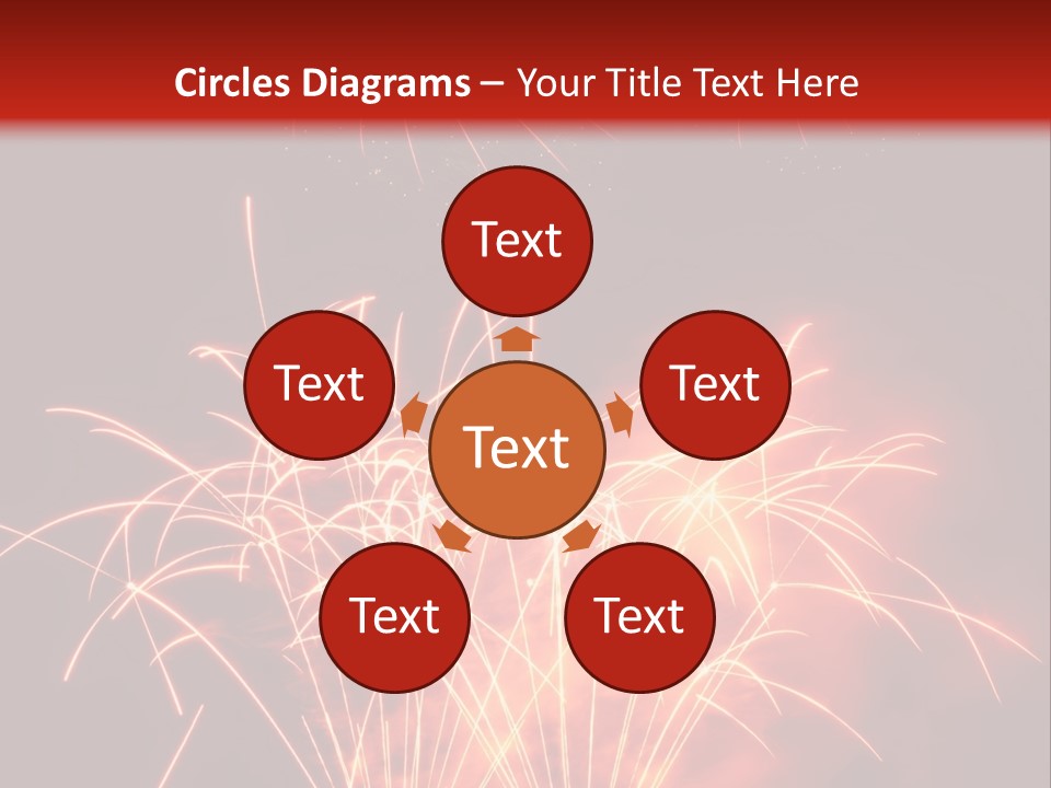 Binnenalster Golden Red PowerPoint Template