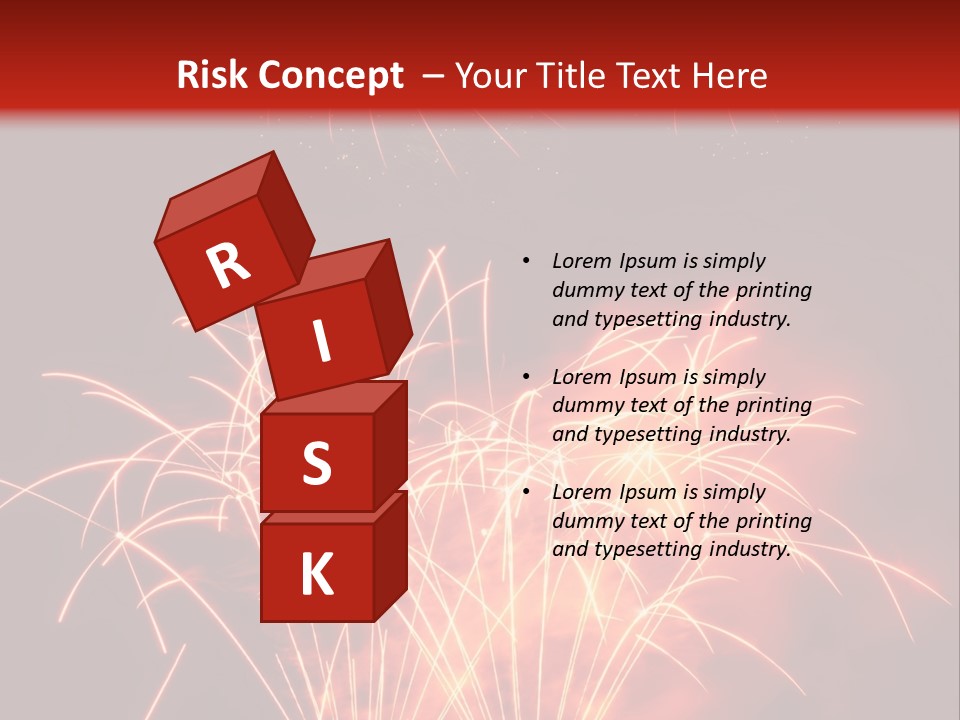 Binnenalster Golden Red PowerPoint Template