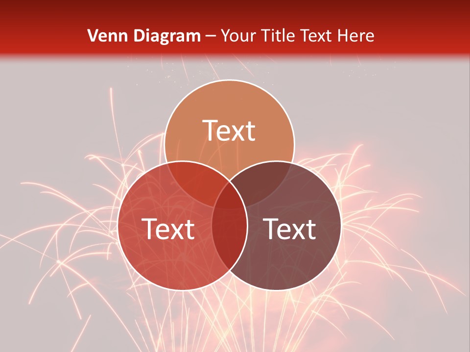 Binnenalster Golden Red PowerPoint Template