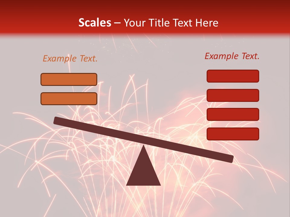 Binnenalster Golden Red PowerPoint Template