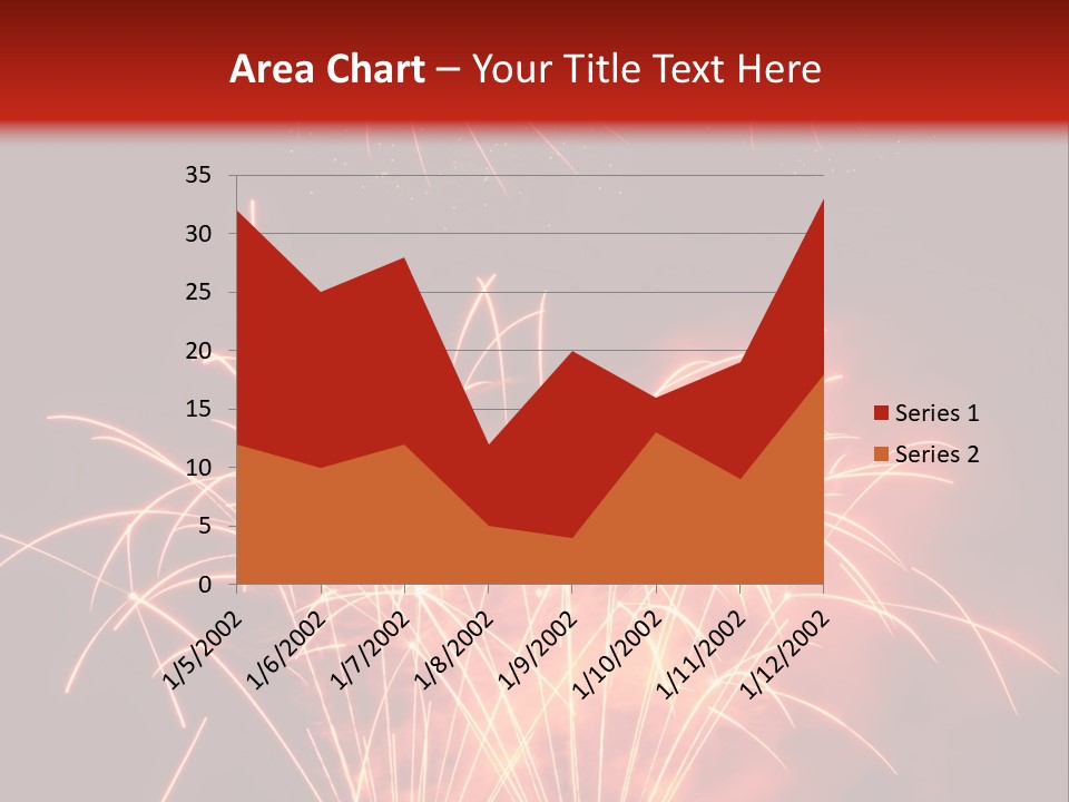 Binnenalster Golden Red PowerPoint Template