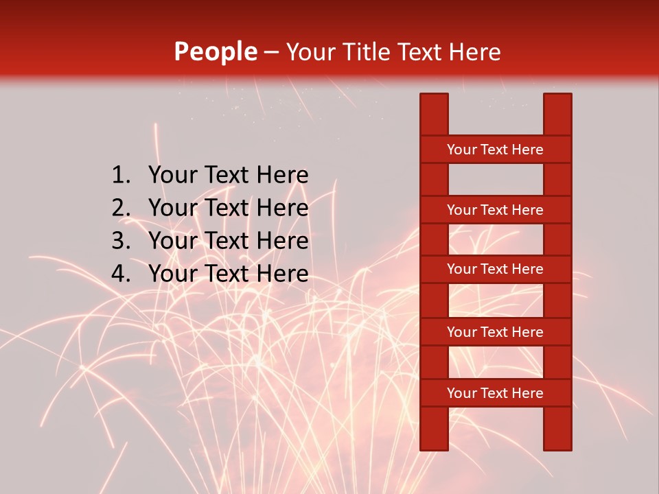 Binnenalster Golden Red PowerPoint Template