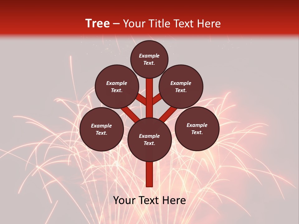 Binnenalster Golden Red PowerPoint Template