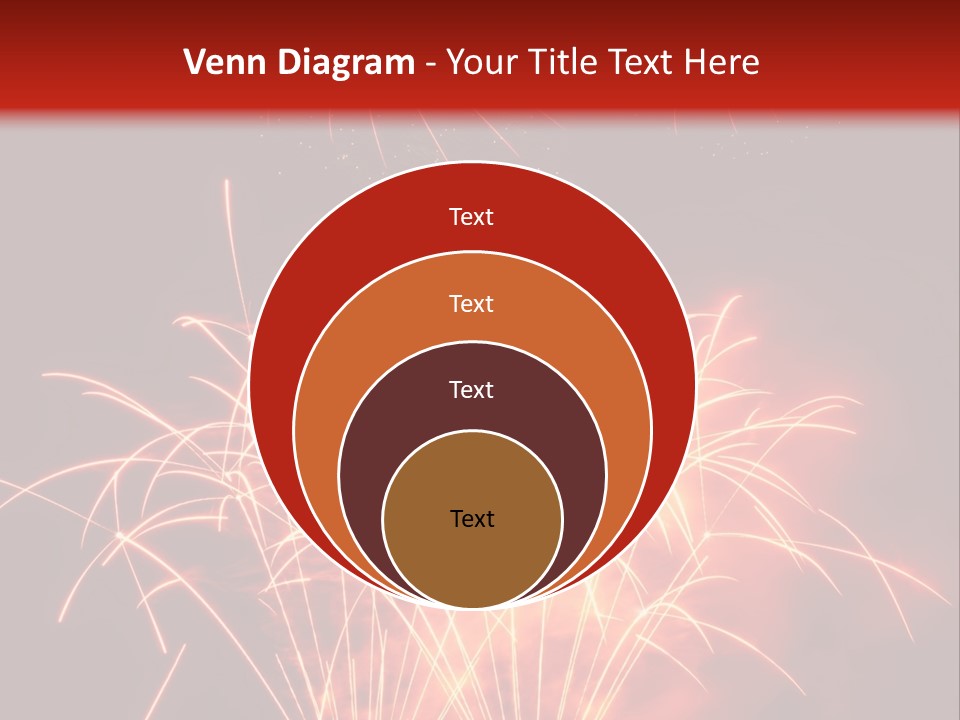 Binnenalster Golden Red PowerPoint Template