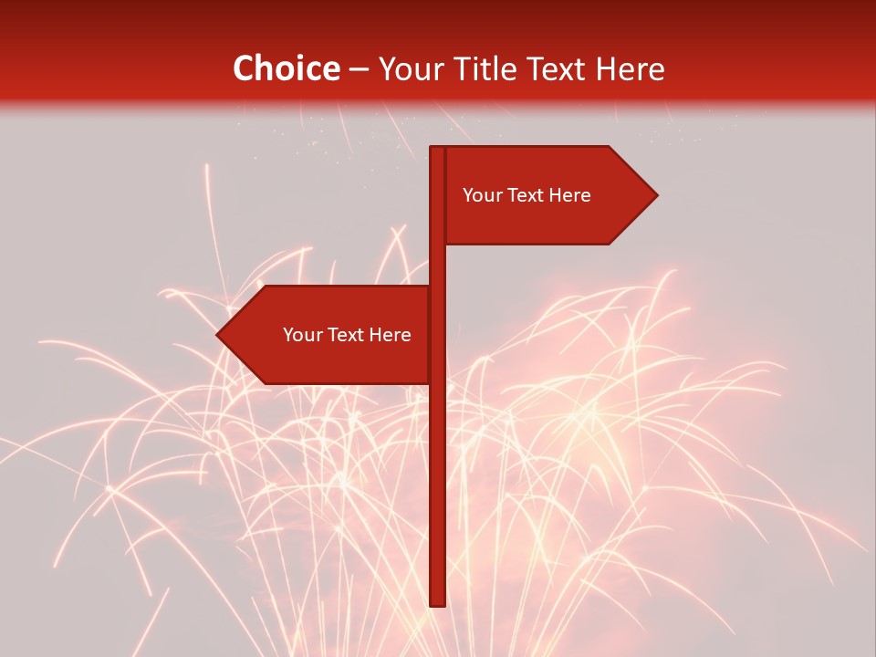 Binnenalster Golden Red PowerPoint Template