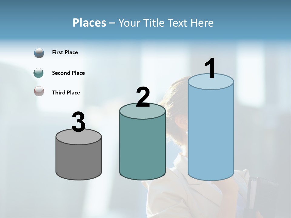 A Woman Smoking A Cigarette In A City PowerPoint Template