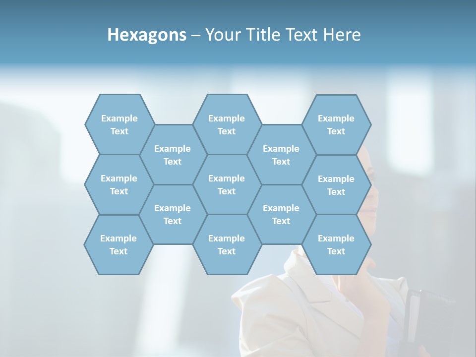 A Woman Smoking A Cigarette In A City PowerPoint Template