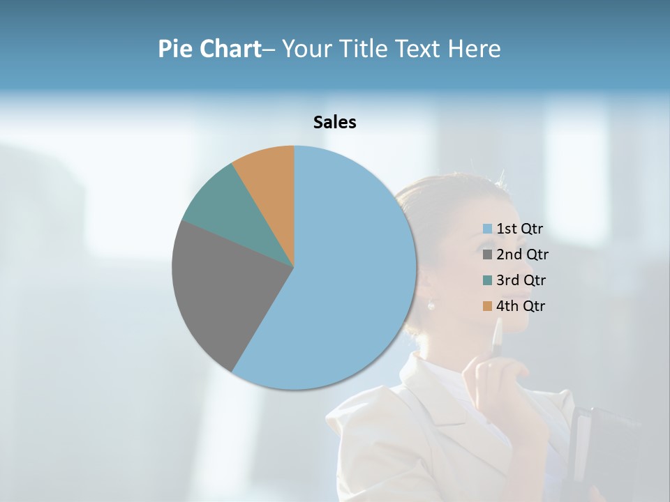 A Woman Smoking A Cigarette In A City PowerPoint Template