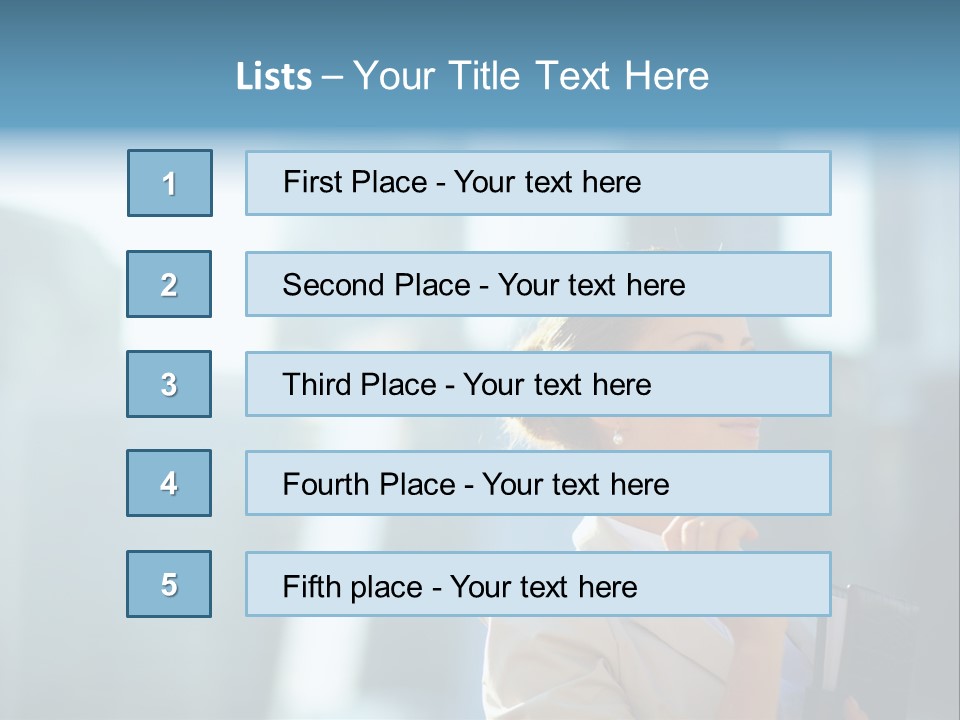 A Woman Smoking A Cigarette In A City PowerPoint Template