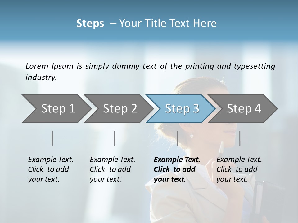 A Woman Smoking A Cigarette In A City PowerPoint Template