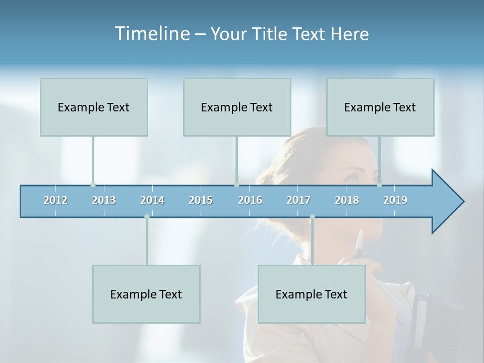 A Woman Smoking A Cigarette In A City PowerPoint Template